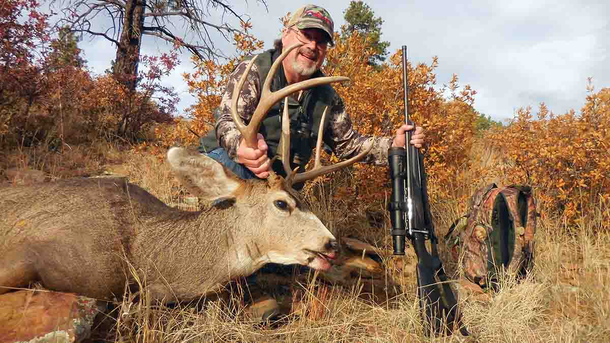 After all the preparation for a longer shot, John’s buck was taken at 101 yards.